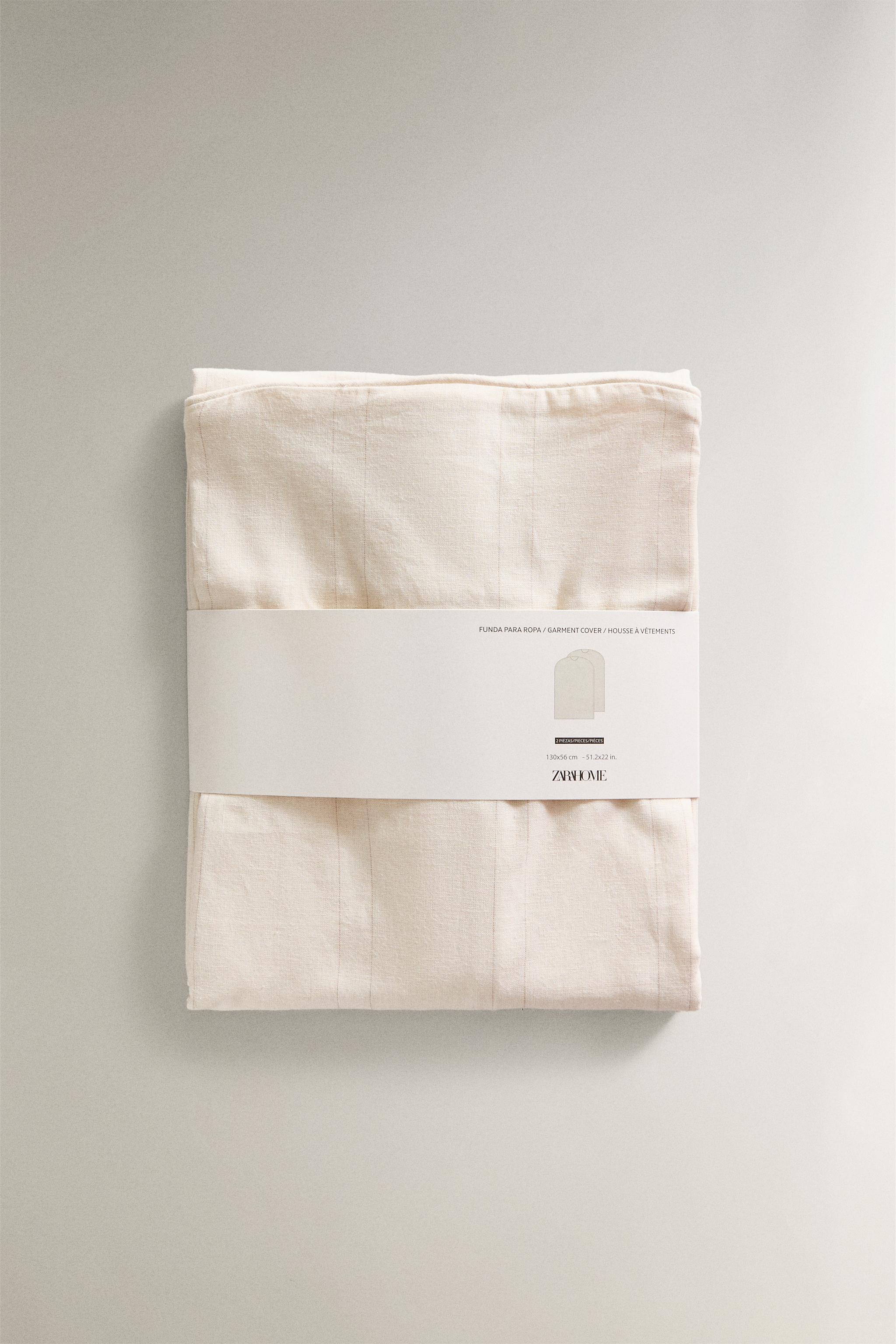 LARGE LINEN AND COTTON GARMENT BAG (PACK OF 2)